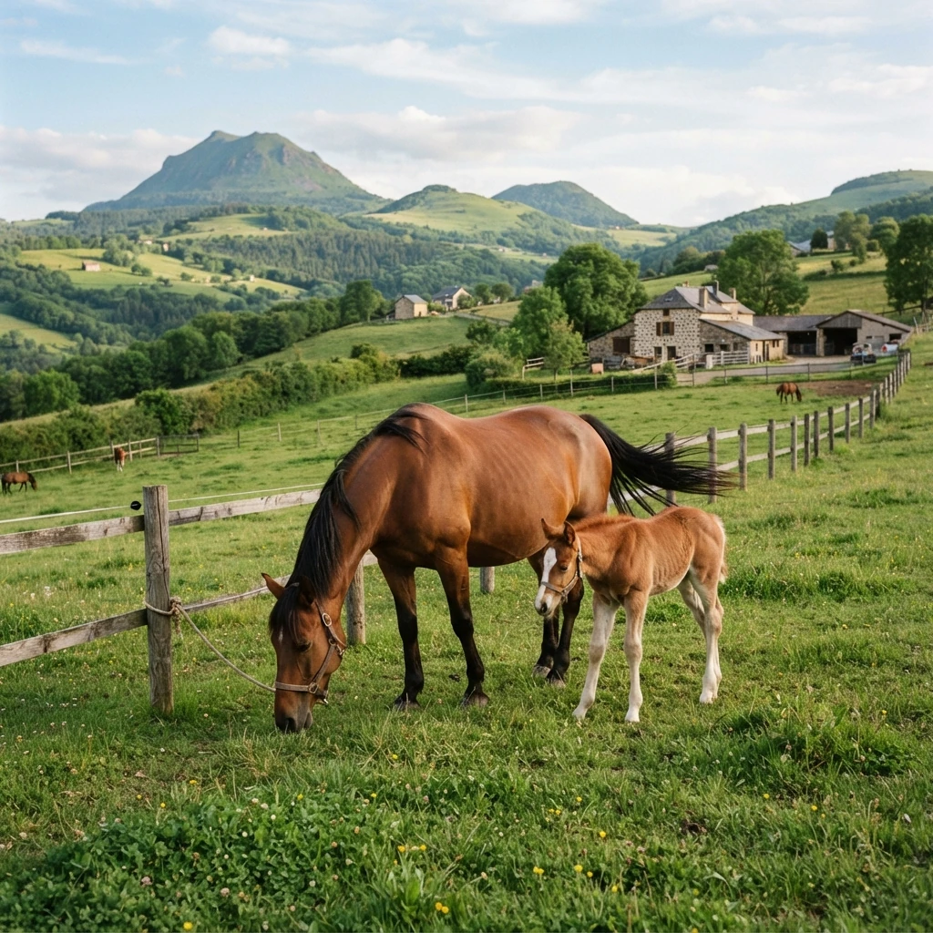 Élevage de chevaux au Ecurie de Gatt, Riom
