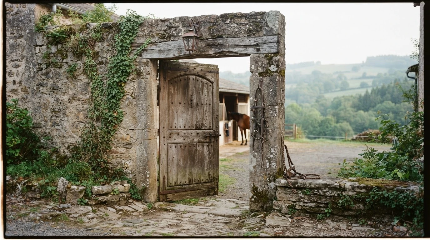 Entrée du Ecurie de Gatt, centre équestre à Riom