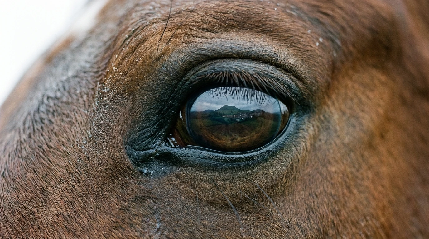 Un regard de cheval au Ecurie de Gatt, Riom